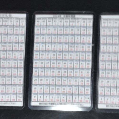 2024年 令和6年 年齢早見表＆カレンダー 3枚で！ ミニサイズ ネーム