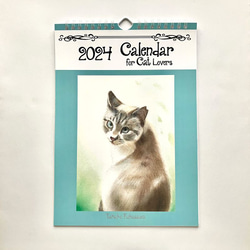 2024年 猫カレンダー B5サイズ　 1枚目の画像