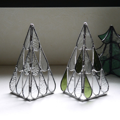 ステンドグラス しずく型クリスマスツリー （グリーン） その他