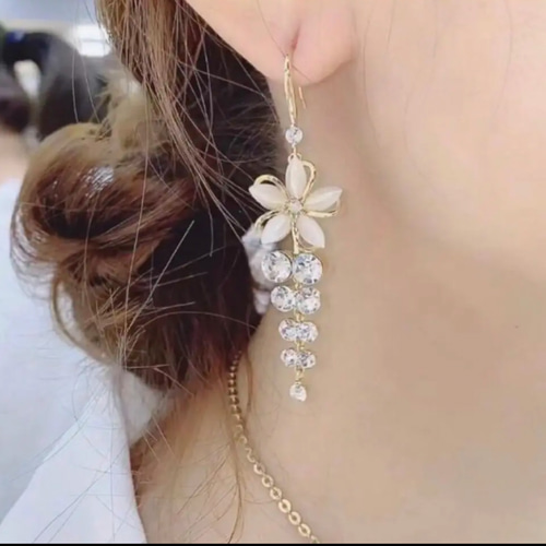 001 ビジュー タッセル ピアス イヤリング ハンドメイド ビジュー タッセル ピアス イヤリング ハンドメイド 結婚式