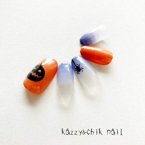 ネイルチップ 〜ハロウィン4 〜 ネイルチップ（つけ爪） kazzy&chik