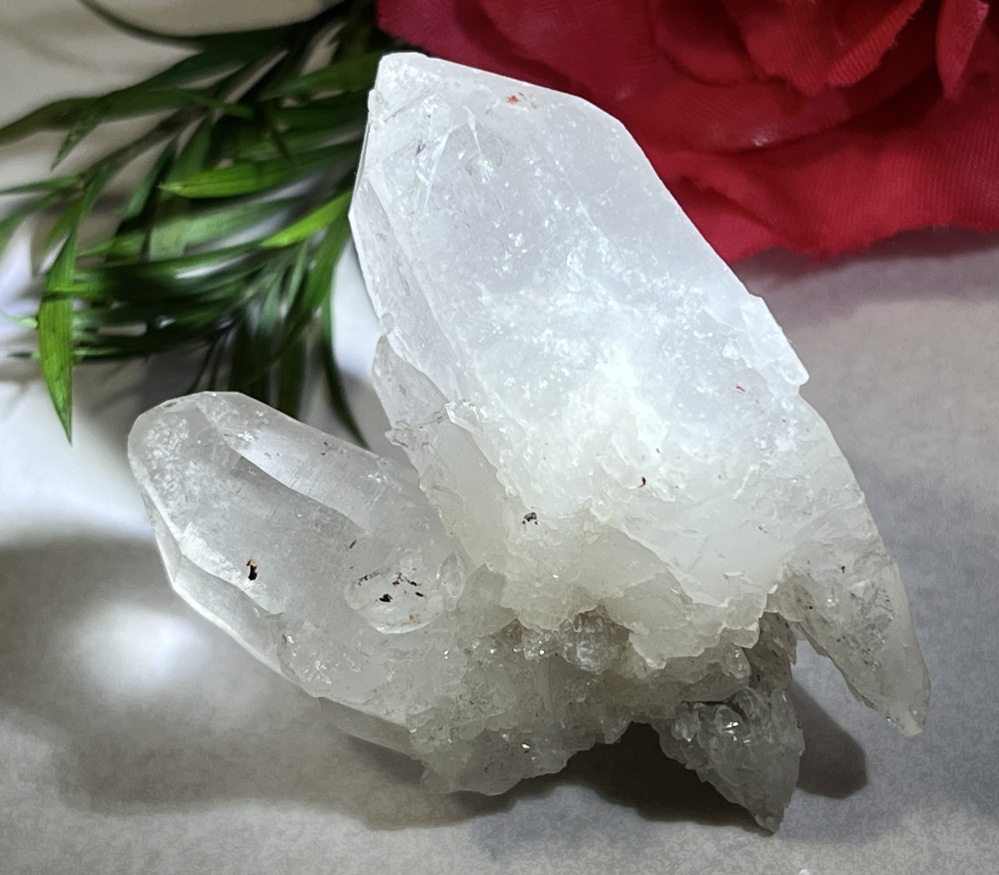 ヒマラヤ✨ レインボー マニカラン産 水晶 原石 クラスター 天然石