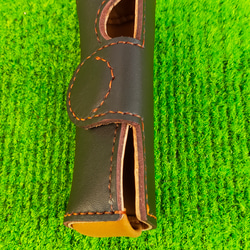 #ゴルフ　ピン型パターヘットカバー（レザークラフト）マグネット開閉式 7枚目の画像
