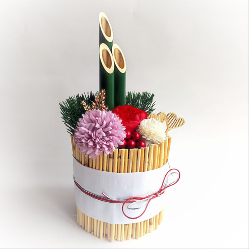 とむむ様♡ご確認用　開運♥️Luana♥️しめ縄ミニリース☆お正月飾り W✕G① ミニ門松お正月飾り☆鮮やかな赤☆ しめ縄・しめ飾り utaki 通販