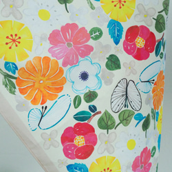 水彩圍巾手帕“花園” 第5張的照片