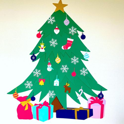 壁面装飾】大きなクリスマスツリー 雑貨・その他 party-crafts 通販