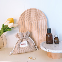 専用✳︎SALE✳︎ハンドメイド✳︎ワッフル生地 くすみピンク 巾着