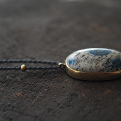 k2 stone brass necklace (ushou) 11枚目の画像