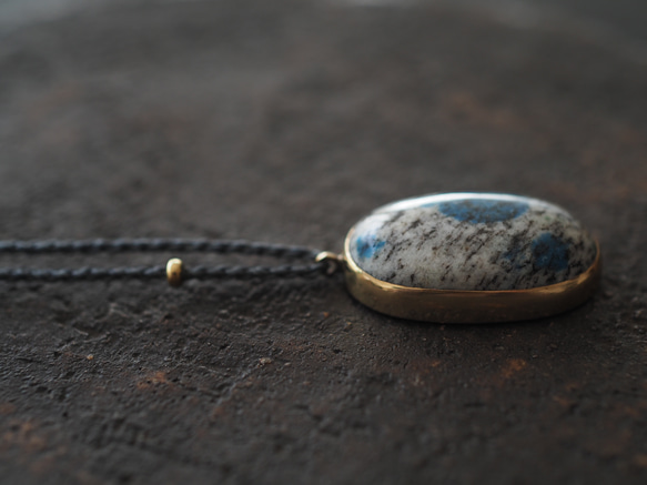 k2 stone brass necklace (ushou) 11枚目の画像