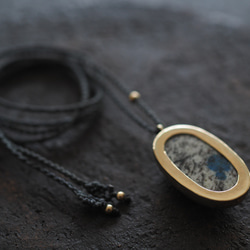 k2 stone brass necklace (ushou) 12枚目の画像