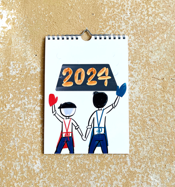 おカッパさんとおヒゲさんの2024年のカレンダー 5枚目の画像