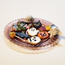 【ミニチュア】ハロウィンのアイシングクッキー 4枚目の画像