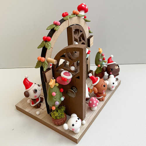 樹脂粘土 くるみ クリスマス ウインター ミニチュア thumb_00280522-d669-4380-b313-