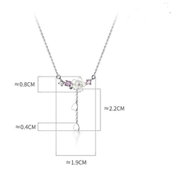 S925純銀製　舞い落ちる花びら　貝殻桜　天然シェル　ネックレス 金属アレルギー対応 つけっぱなしおしゃれ 7枚目の画像