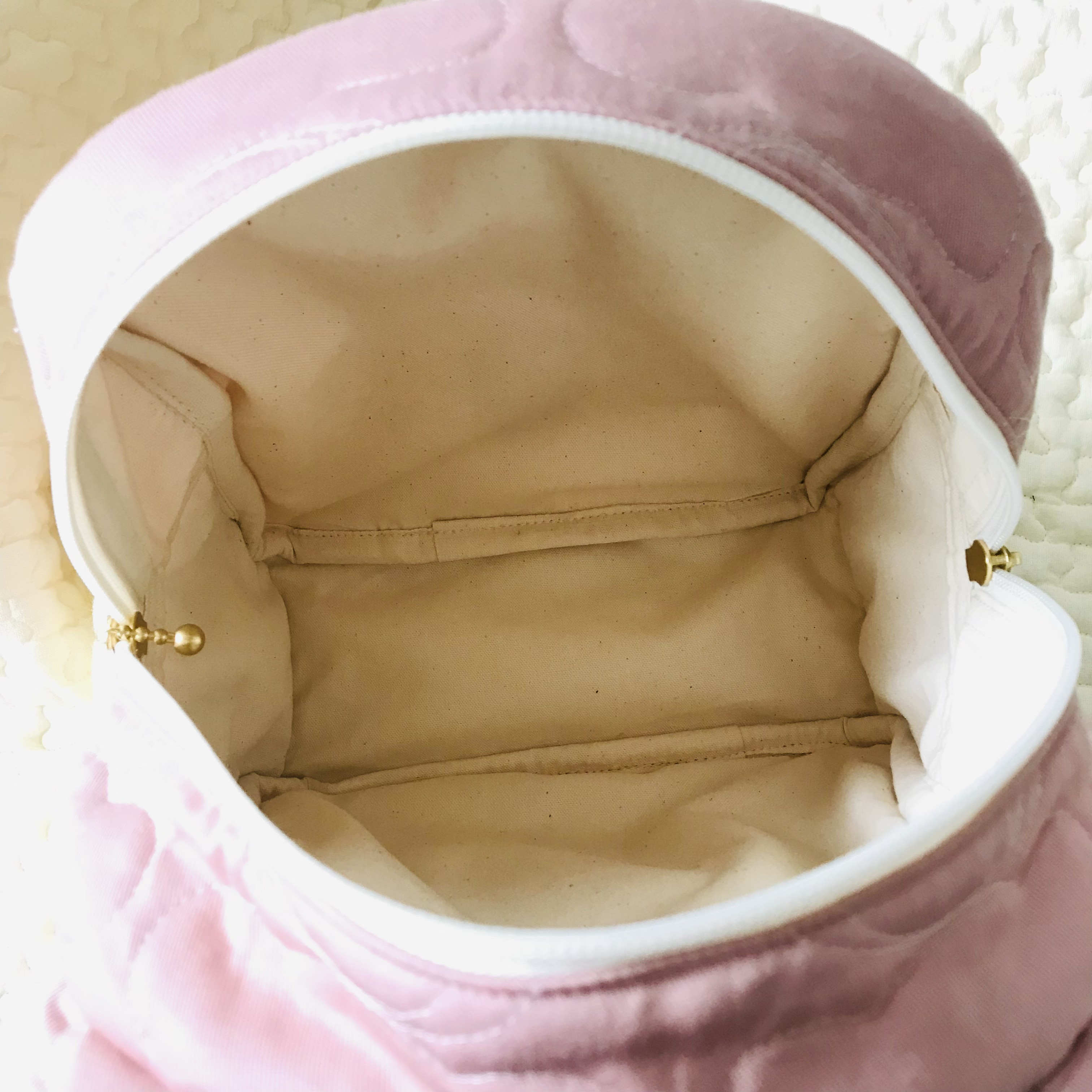 Mサイズ　kumasanスモーキーピンク　くまみみベビーリュック　くまさんリュック　通園バッグ