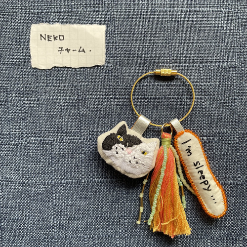NEKOチャーム』 猫チャーム 刺繍 刺繍チャーム ハンドメイド その他