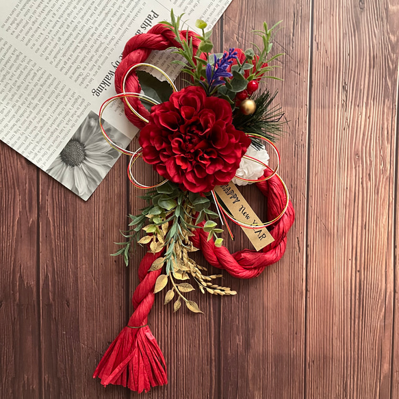 ハンドメイド　リース　しめ縄お正月飾り 新年を彩るしめ縄と正月飾り | minne 国内最大級のハンドメイド