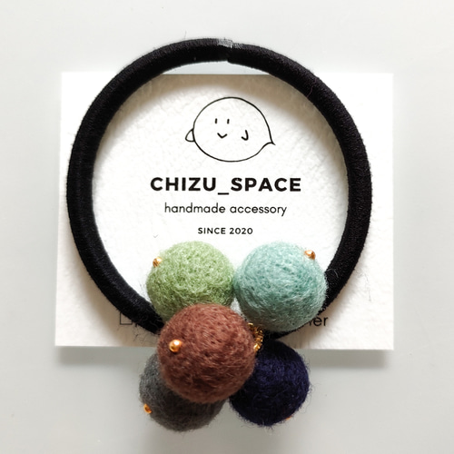 広島東洋カープ - ヘアゴム・B-5 ニコちゃん 広島カープ カープ女子 羊毛フェルト カープグッズ 広島東洋カープ - ヘアゴム B-6 ニコちゃん 広島カープ カープ