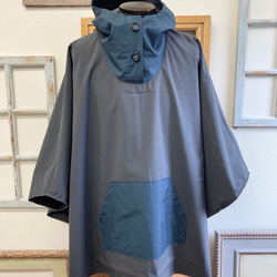 促銷價★時尚露營❤️男女通用雨披外套 炭灰色（男款L~2L，女款LL~3L） 第1張的照片