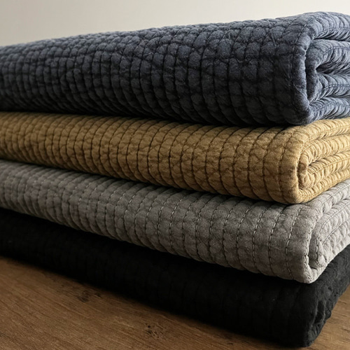 カートクッションSMサイズ☆ヌビ生地 イブル キルティング ブラック 韓国直輸入】ヌビ キルト 生地 布 厚手 イブル キルティング 50cm単位