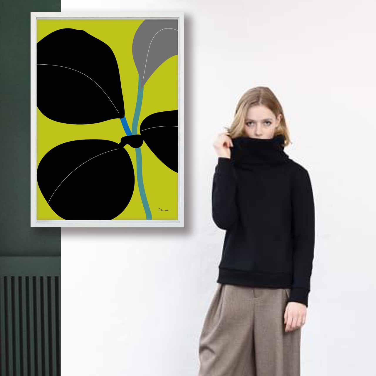 スーパーリーフ　植物　イラスト　ポスター　A4 A3 A2 A1　アートポスター　アート/sei/新着順検索　1979