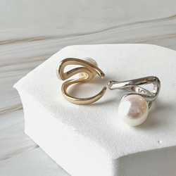 【JORIE】Wave Pearl Ear cuff 6枚目の画像