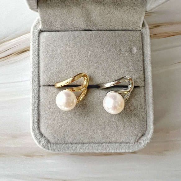 【JORIE】Wave Pearl Ear cuff 2枚目の画像