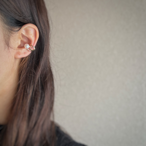 【JORIE】Wave Pearl Ear cuff 5枚目の画像