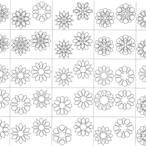 ピーコックぬりえ曼荼羅ポンっと置くだけ型 曼荼羅アート テンプレート