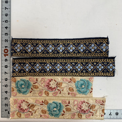 インド刺繍リボン　ハギレパック　C-105 5枚目の画像