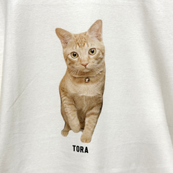 ロング Tシャツ メンズ レディース 子ども 写真 プリント オーダー 長袖 おしゃれ 猫 犬 ポイント 名入れ 7枚目の画像