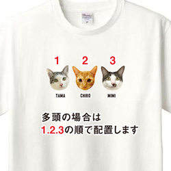 ロング Tシャツ メンズ レディース 子ども 写真 プリント オーダー 長袖 おしゃれ 猫 犬 ポイント 名入れ 4枚目の画像