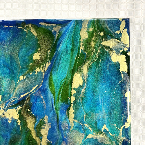 レジンアート・現代アート・抽象画・アートパネル【Resin-036】(22.7 