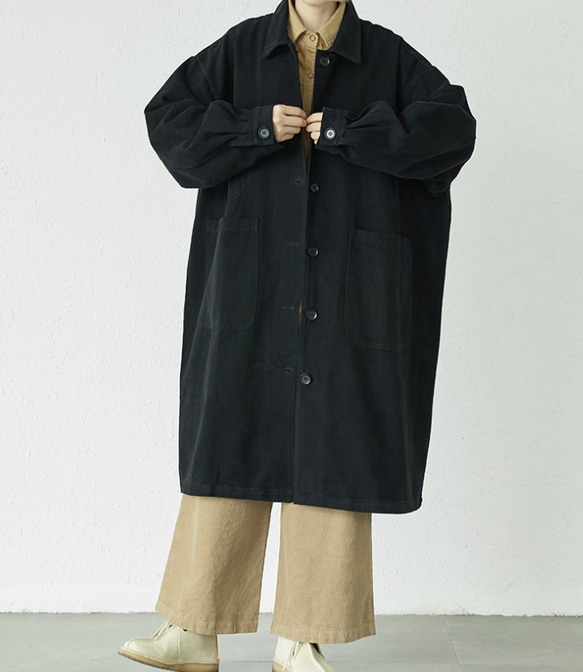 人気　春秋 綿カジュアル　ミディアムコート ロングトレンチコート   レディース 6枚目の画像