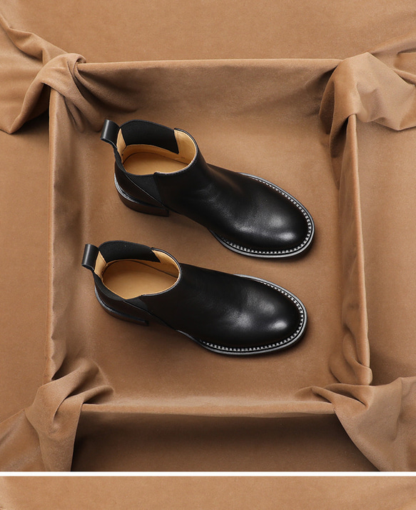 革靴 レディース シューズ 靴 ブラック ショートブーツ ミドルブーツ ミドル ブランド ギフト プレゼント 新春福袋 5枚目の画像