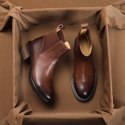 革靴 レディース シューズ 靴 ブラック ショートブーツ ミドルブーツ ミドル ブランド ギフト プレゼント 新春福袋 2枚目の画像