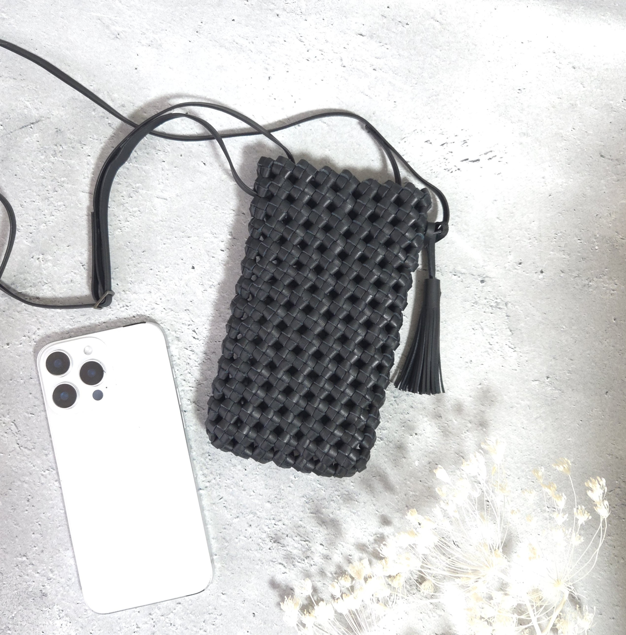 スマホショルダー スマホポーチ ストラップ バッグ 本革 メンズ 手作り上品 ホワイトデー 母の日 受注制作