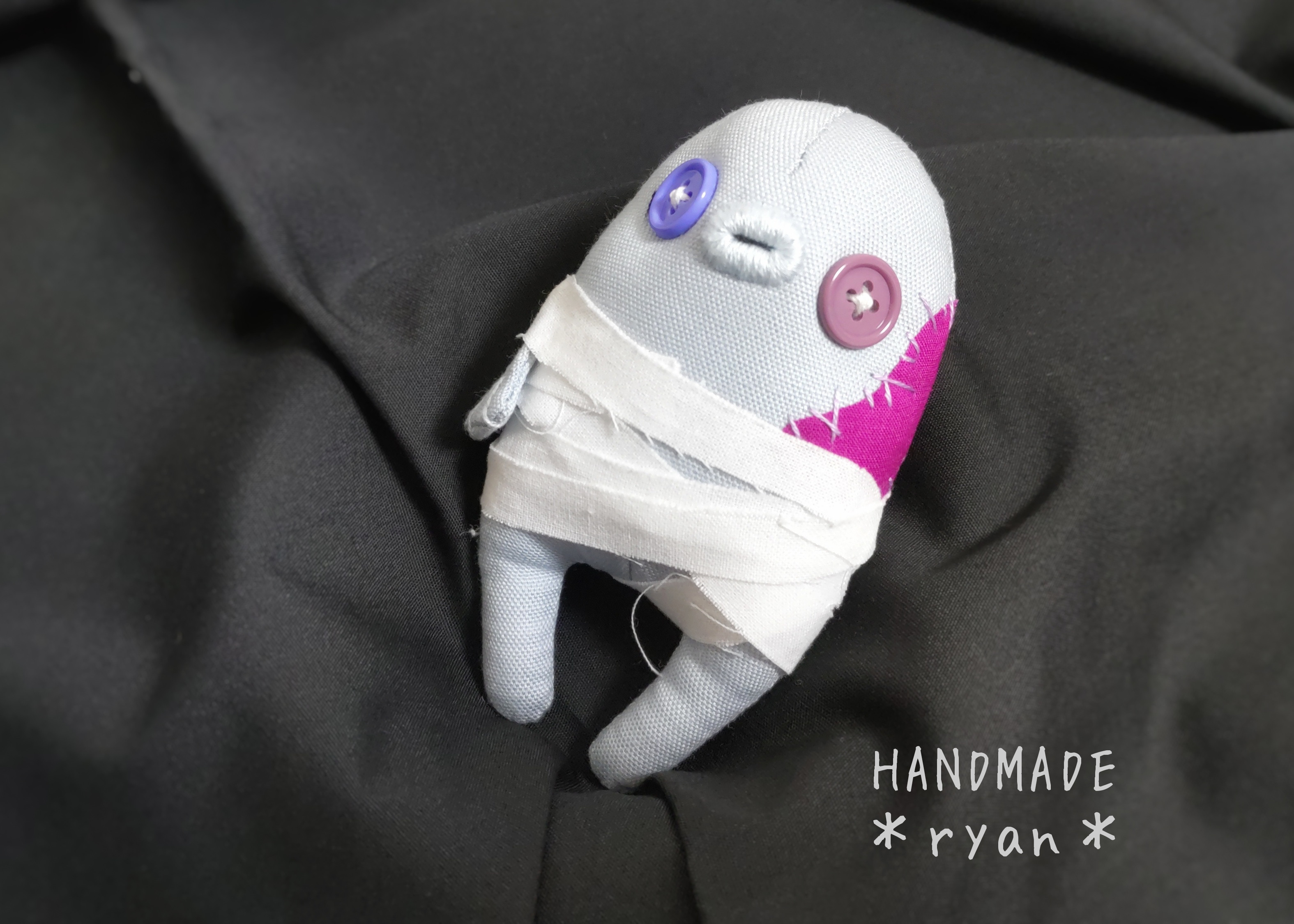 無属性　ぬいぐるみ　オリジナル　ハンドメイド　星屑の人魚くん