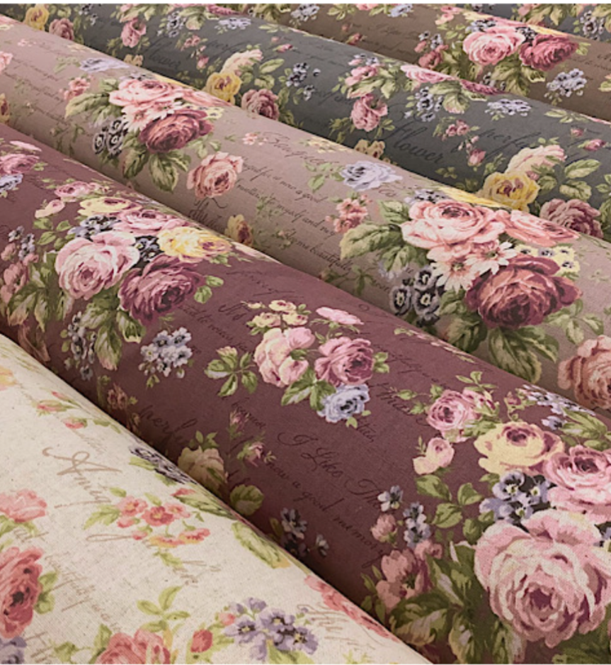 ロココ調柄【オーダー生地見本】 7,600円