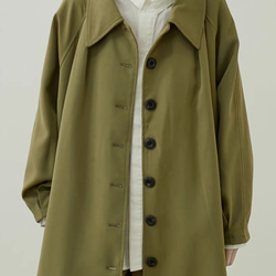 ロングコート シンプル コート着   レディース  ブッラク 9枚目の画像