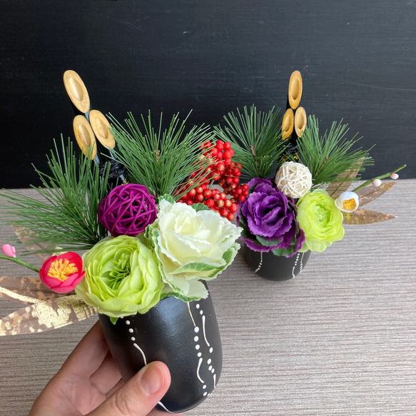 数量限定【大人気】お正月 ミニ門松　ー黒一珍 6枚目の画像