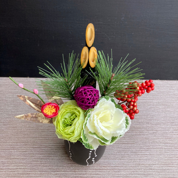 数量限定【大人気】お正月 ミニ門松　ー黒一珍 3枚目の画像