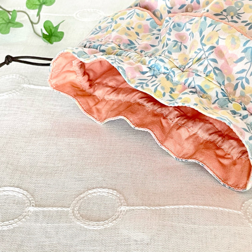 リバティ Wiltshire ウィルトシャー フリル 巾着 木の実 巾着袋 N＊H  