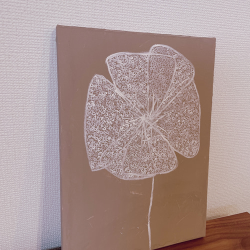 原画 一点物 テクスチャーアート キャンバスアート 白 ホワイト