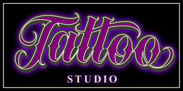 【Lサイズ】TATTOO タトゥ 刺青 入れ墨 スタジオ 店舗 パーティー イベント 看板 置物 雑貨 ライトBOX 6枚目の画像