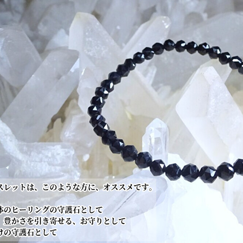叶石【 ヒーリング、豊かさのお守り 】 ブラック トルマリン
