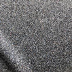 ～Seriesジャンパースカート…伊製ウール100％ツイード・黒×カラーネップ～ 3枚目の画像