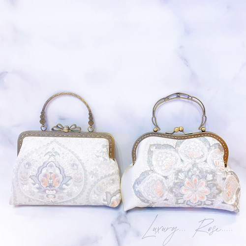 1点物！大玉パール高級西陣織　帯地バッグ 1点物！大玉パール高級西陣織 帯地バッグ 1点物！大玉パール高級