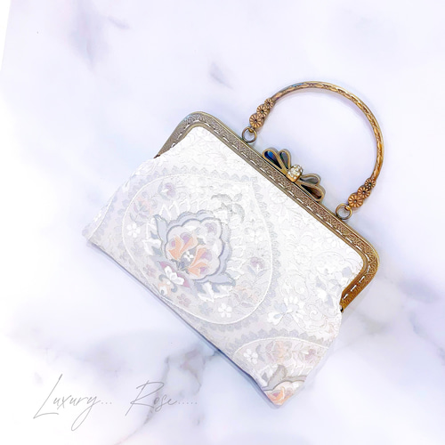 1点物本真珠加工帯！ゴールド系選べる口金♡格の高い濃密刺繍の最高級