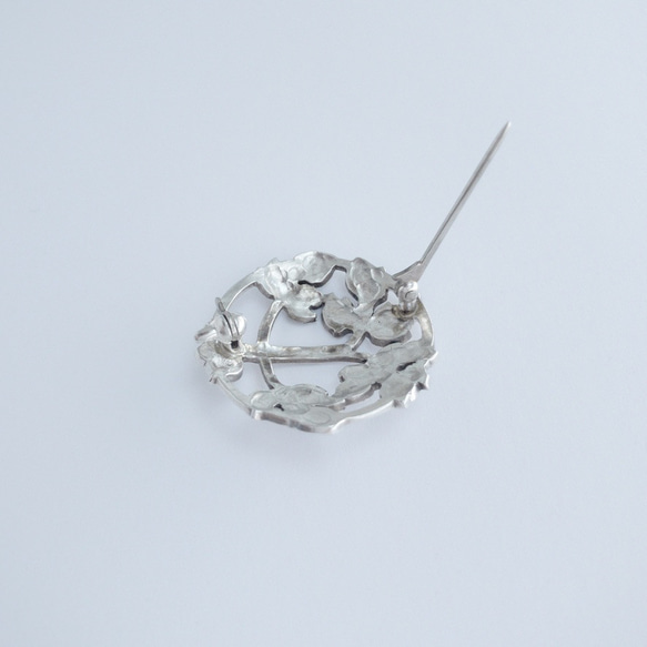 葉っぱの小さなシルバー ブローチ　Silver brooch　no.22013 3枚目の画像